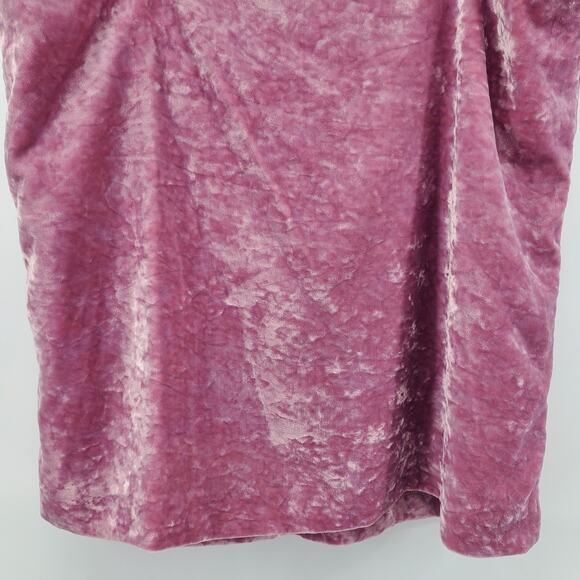 J.Crew Y2K FairyCore Pink Crushed Velvet Tank Ruffles Adjustable Strap Crop XS - Picture 9 of 10